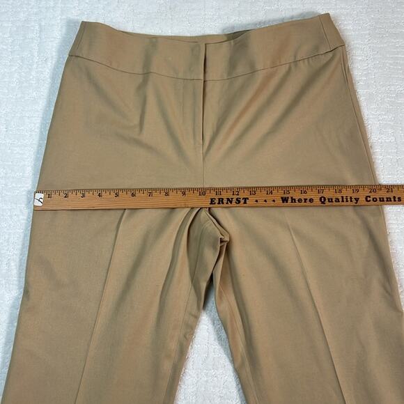 Ann Taylor Loft Petites Stretch khaki flat front dress pants 10P - Picture 4 of 11